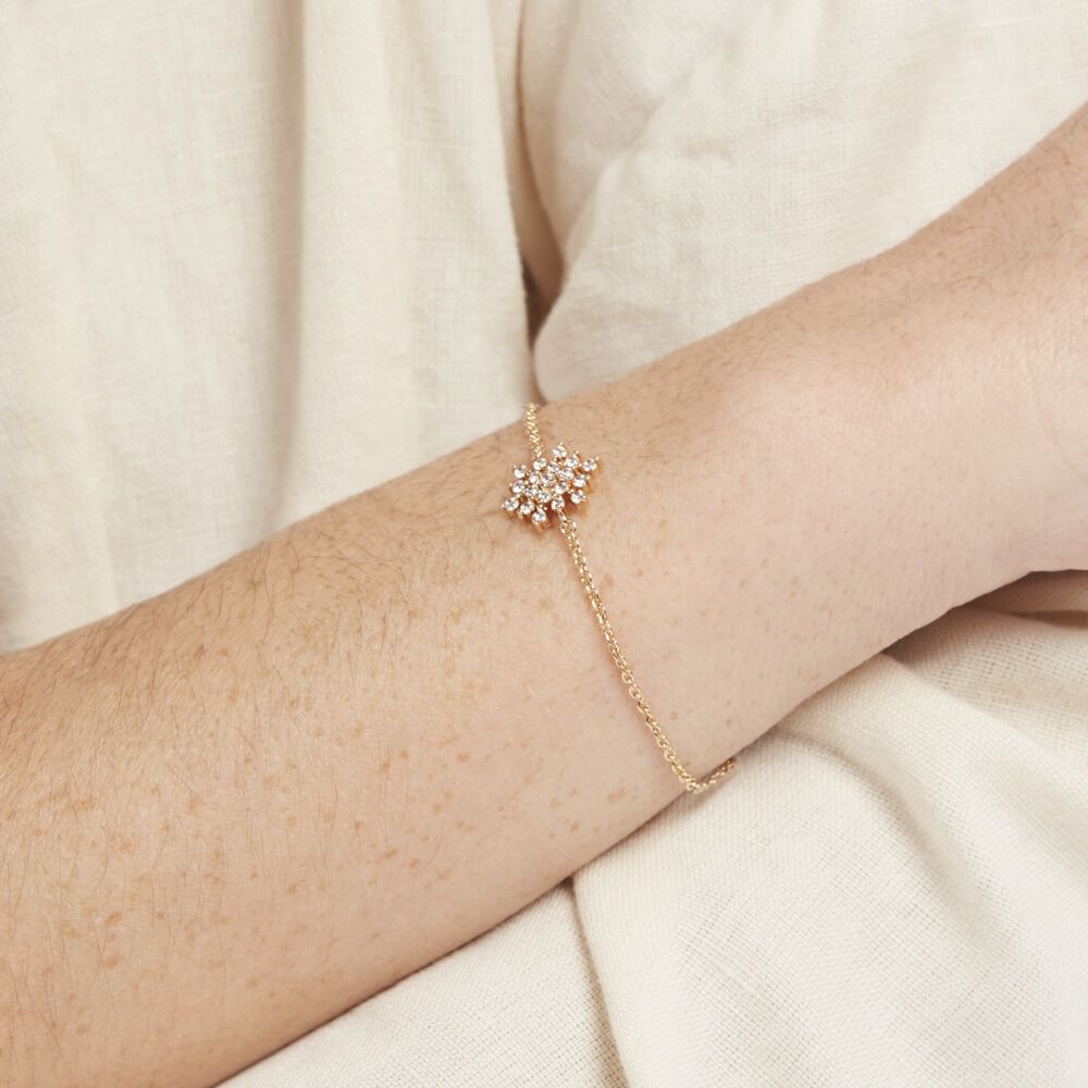 Bracelet Plaqué Or Lisha Oxyde De Zirconium - Bracelets chaînes Femme | Marc Orian