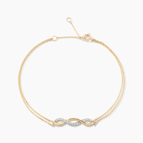 Bracelet Nucia Or Jaune Diamant - Bracelets cha&icirc;nes Femme | Marc Orian