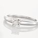 Bague Solitaire Flora Or Blanc Diamant - Solitaires Femme | Marc Orian