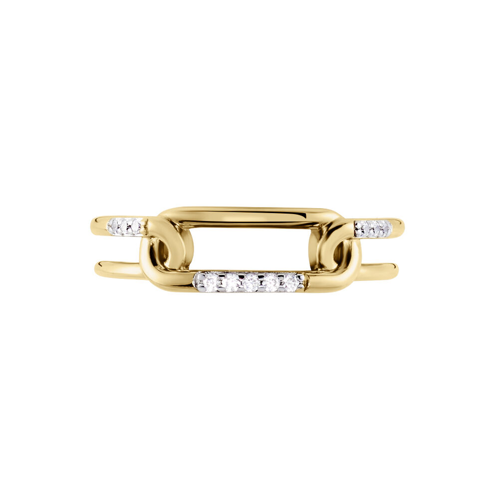 Bague Plaqué Or Mietta Oxydes De Zirconium - Bagues avec pierre Femme | Marc Orian