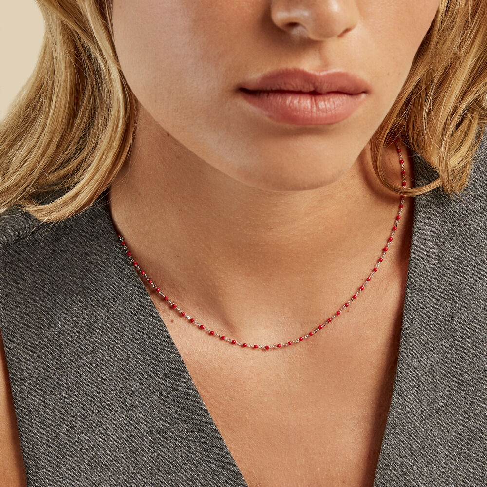 Collier Muguette Argent Blanc - Colliers ras du cou Femme | Marc Orian