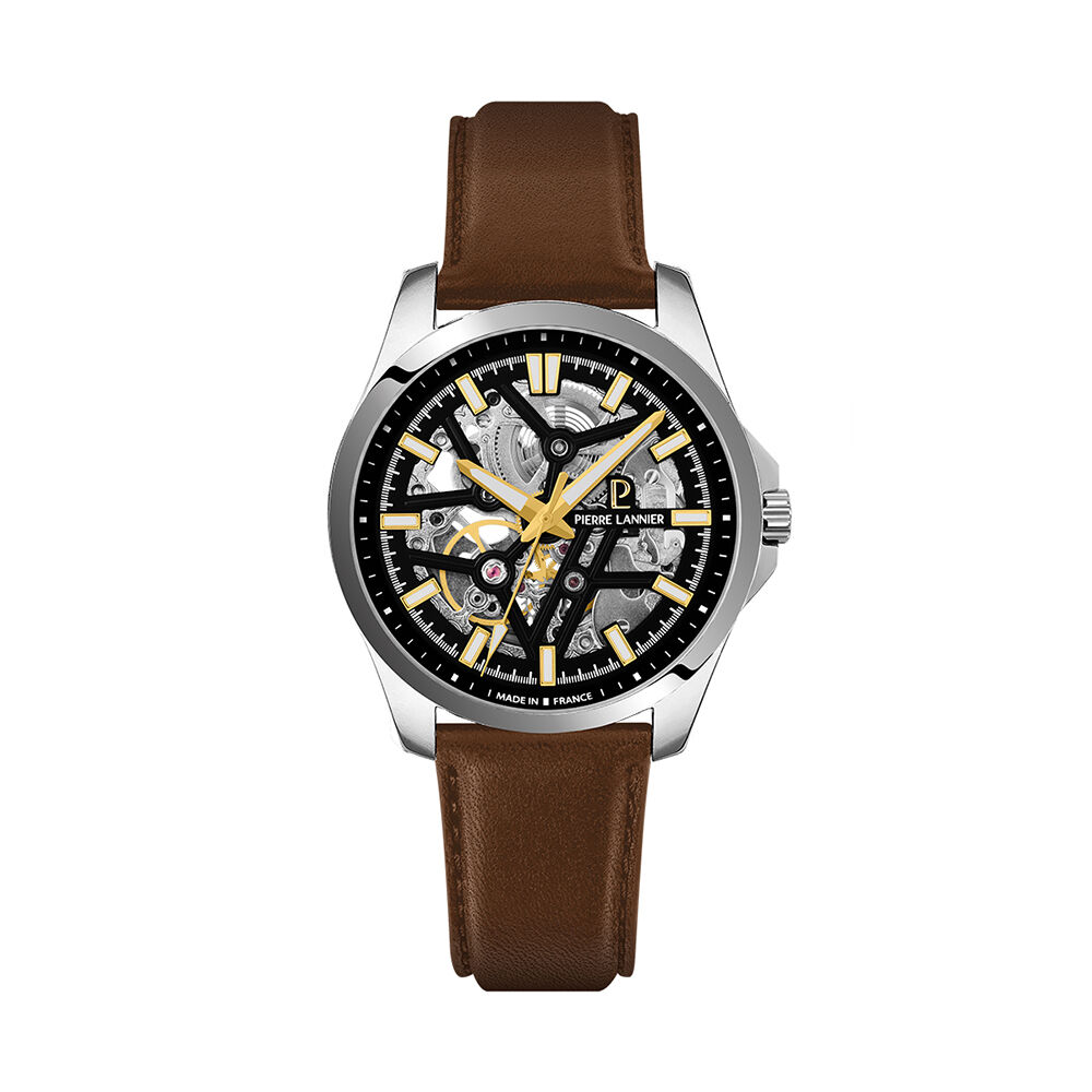 Montre Pierre Lannier Lannier Skeletom Noir - Montres automatiques Homme | Marc Orian