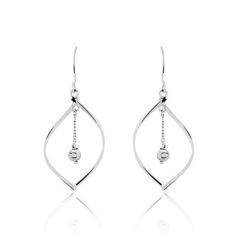 Boucles D'oreilles Pendantes Melaine Argent Blanc - Pendantes Femme | Marc Orian
