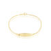 Bracelet Identité Euriel Maille Palmier Or Jaune - Gourmettes Enfant | Marc Orian