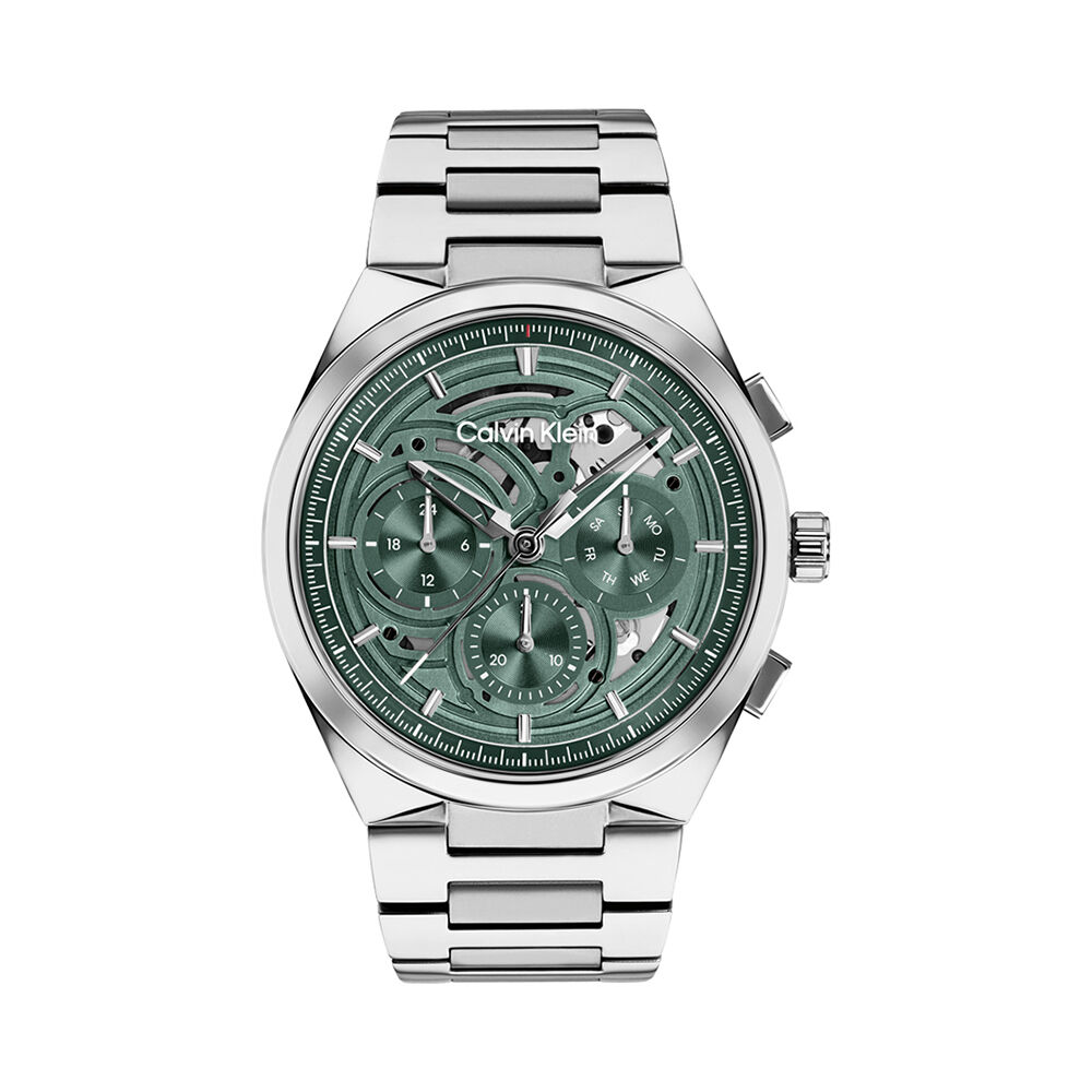 Montre Calvin Klein Distinguish Skeleton Vert - Montres &eacute;tanches Homme | Marc Orian