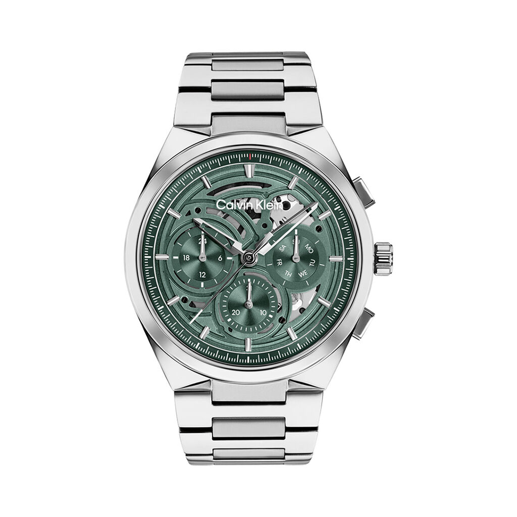 Montre Calvin Klein Distinguish Skeleton Vert - Montres &eacute;tanches Homme | Marc Orian