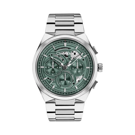 Montre Calvin Klein Distinguish Skeleton Vert - Montres &eacute;tanches Homme | Marc Orian