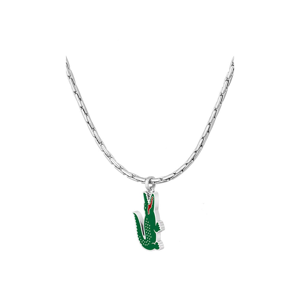 Collier Lacoste Arthor Acier Blanc - Bijoux Homme | Marc Orian