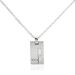 Collier Phebus Him Acier Blanc Diamant - Colliers avec pierres Homme | Marc Orian