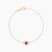 Bracelet Norm Or Jaune Rhodolite Oxyde De Zirconium - Bracelets cha&icirc;nes Femme | Marc Orian