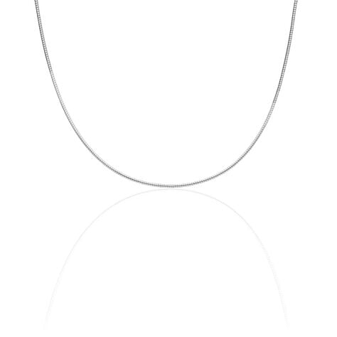 Chaîne Kassie Maille Omega Argent Blanc - Chaînes Femme | Marc Orian