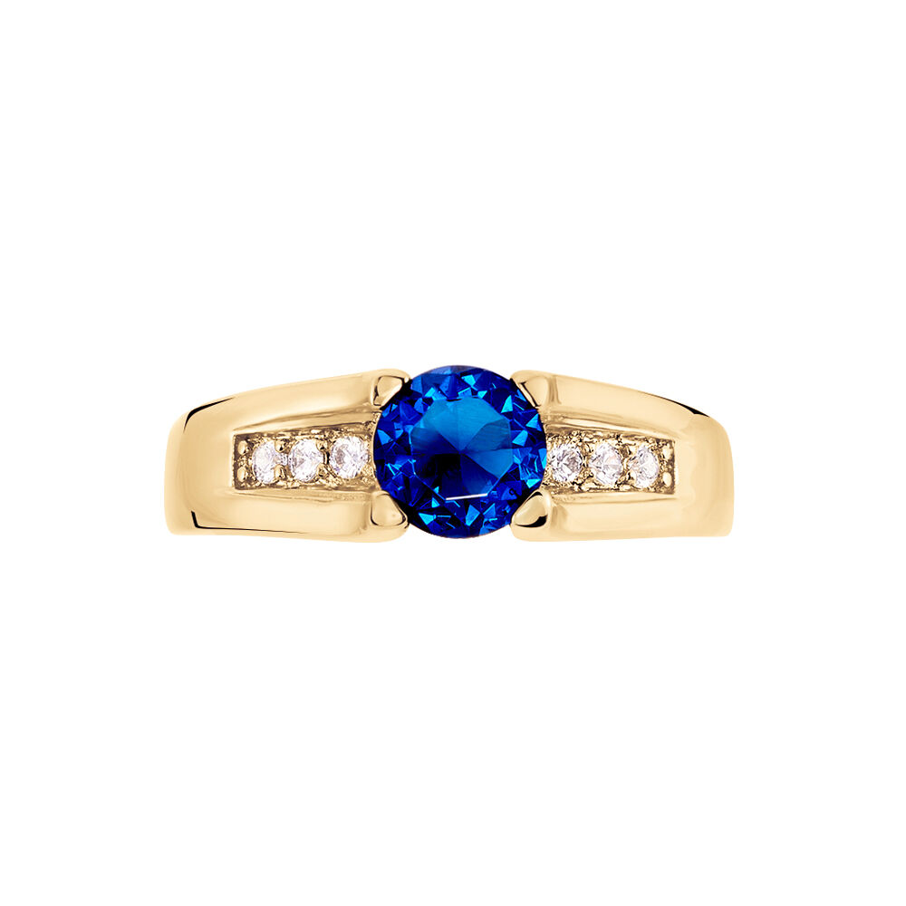 Bague Solitaire Maloe Plaque Or Jaune Oxyde De Zirconium - Solitaires Femme | Marc Orian