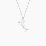 Pendentif Thea Argent Blanc - Bijoux personnalis&eacute;s Famille | Marc Orian