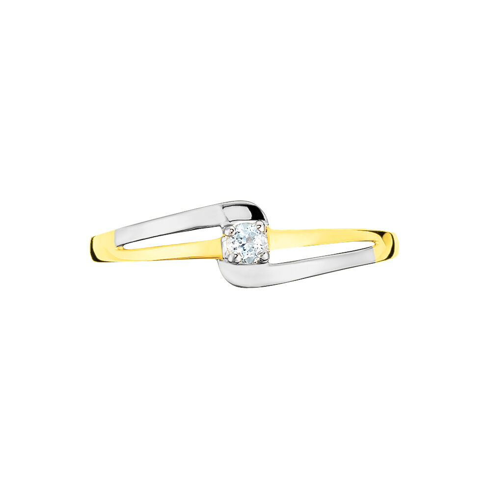 Bague Nesryne Or Bicolore Topaze - Bagues pierres fines Femme | Marc Orian