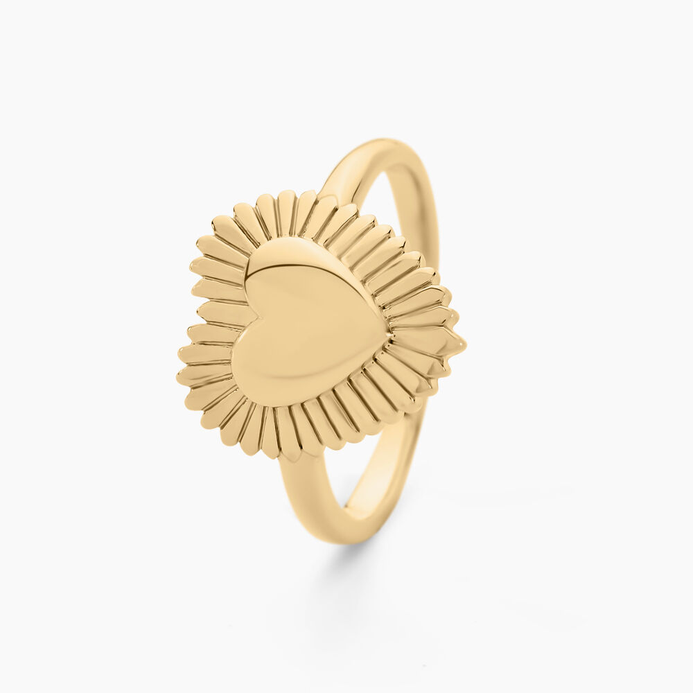 Bague Vasthie Plaque Or Jaune - Bagues dorées Femme | Marc Orian