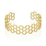 Bracelet Jonc Ouvert Acier Dor&eacute; Buglose - Bracelets joncs Femme | Marc Orian