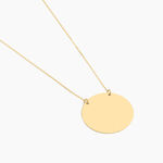 Collier Pastille Gravable Or Jaune - Bijoux personnalis&eacute;s Femme | Marc Orian