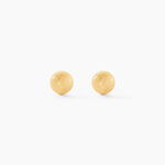Boucles D'oreilles Puces Fidelia Boule Sablee Or Jaune - Puces Femme | Marc Orian