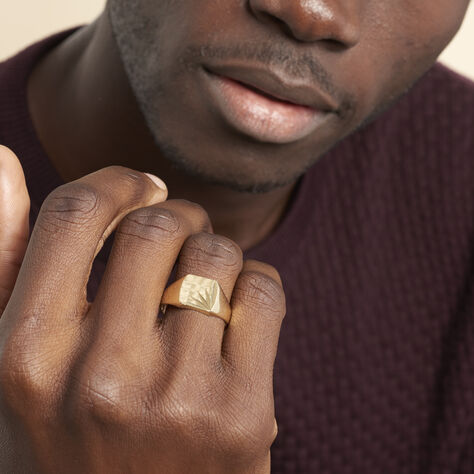 Chevalière Rafael Plaqué Or Jaune - Chevalières Homme | Marc Orian