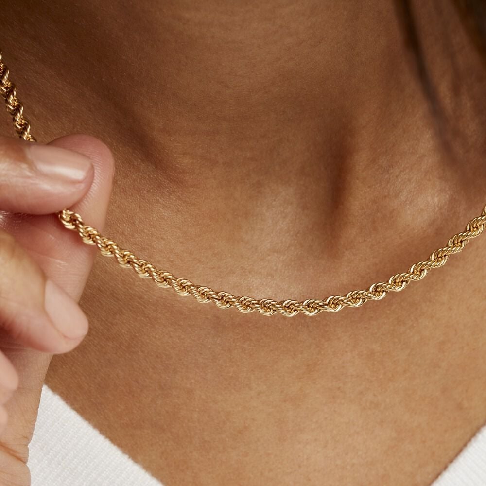 Collier Jerry Maille Corde Or Jaune - Chaines Femme | Marc Orian