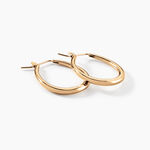 Cr&eacute;oles Olivia Ovale Plaqu&eacute; Or Jaune - Cr&eacute;oles Femme | Marc Orian