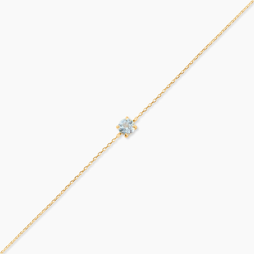 Bracelet Sa&iuml;da Or Jaune Topaze - Bracelets cha&icirc;nes Femme | Marc Orian