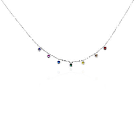Collier Stephen Argent Blanc Oxyde De Zirconium - Colliers avec pierres Femme | Marc Orian