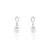 Boucles D'oreilles Pendantes Or Blanc Jessamyn Perles De Culture Oxyde - Pendantes Femme | Marc Orian