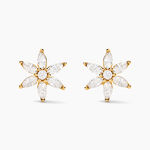 Boucles D'oreilles Puces Marijse Or Jaune Oxyde De Zirconium - Puces Femme | Marc Orian