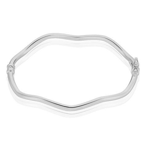 Bracelet Jonc Jennie Ondule Or Blanc - Bracelets joncs Femme | Marc Orian