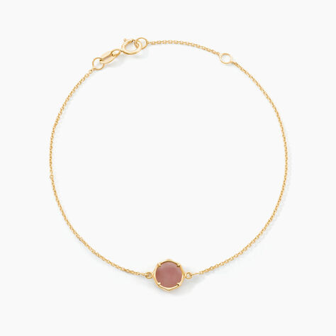 Bracelet Reflets Pop Or Jaune Calc&eacute;doine - Bracelets cha&icirc;nes Femme | Marc Orian