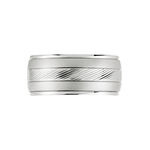 Bague Acier Blanc Sabien - Bijoux fantaisie Homme | Marc Orian