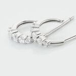 Cr&eacute;oles Anemone Argent Blanc Oxyde De Zirconium - Cr&eacute;oles Femme | Marc Orian