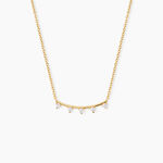 Collier Olympe Argent Dor&eacute; A L'Or 750/1000 Oxyde De Zirconium - Colliers avec pierres Femme | Marc Orian