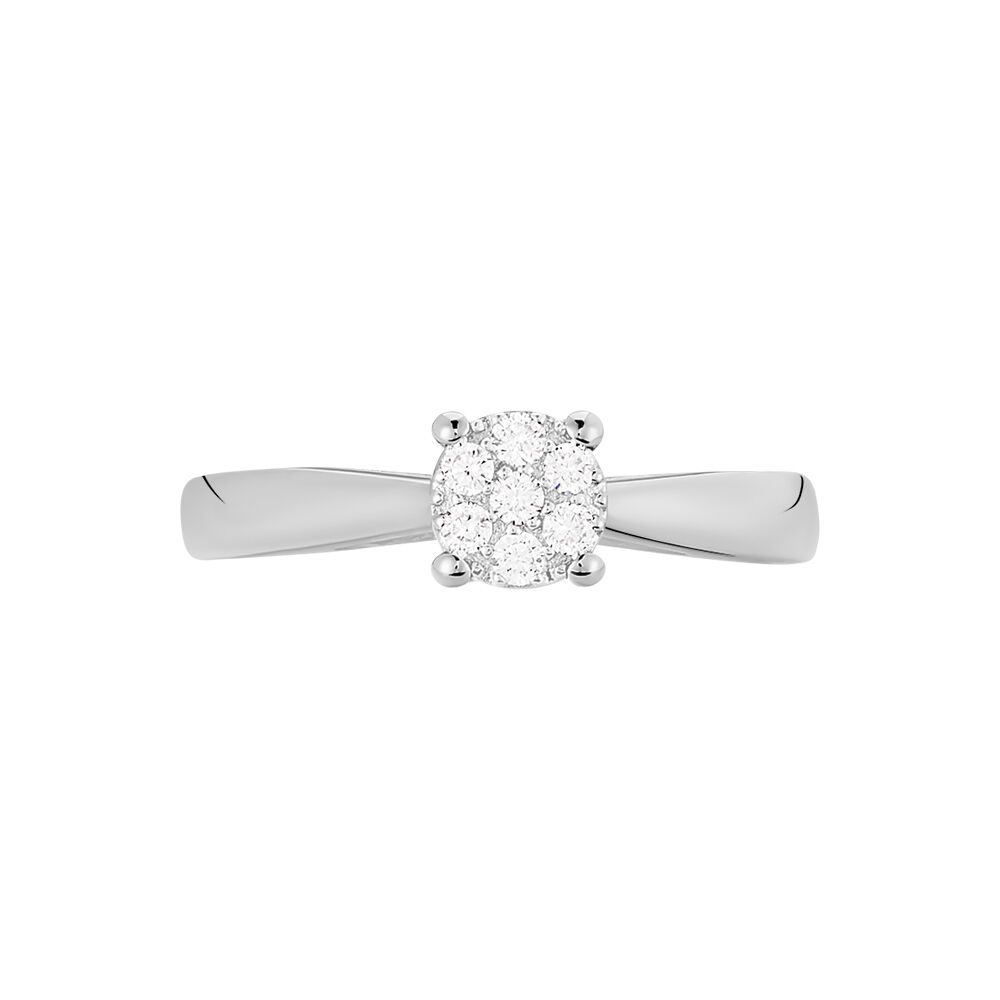 Bague Solitaire Artemis Or Blanc Diamant - Parures de mariage Femme | Marc Orian