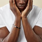 Bracelet Jack Acier Blanc Noir - Bracelets cha&icirc;nes Homme | Marc Orian