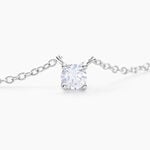 Collier Court Argent Blanc Lylwenn Oxyde De Zirconium - Colliers ras du cou Femme | Marc Orian