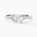 Bague Evita Or Blanc Oxyde De Zirconium - Bagues Solitaire Femme | Marc Orian