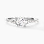 Bague Evita Or Blanc Oxyde De Zirconium
