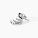Cr&eacute;oles Lysbeth Argent Blanc Oxyde De Zirconium - Cr&eacute;oles Femme | Marc Orian