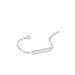 Bracelet Identité Vivian Argent Blanc - Gourmettes Enfant | Marc Orian