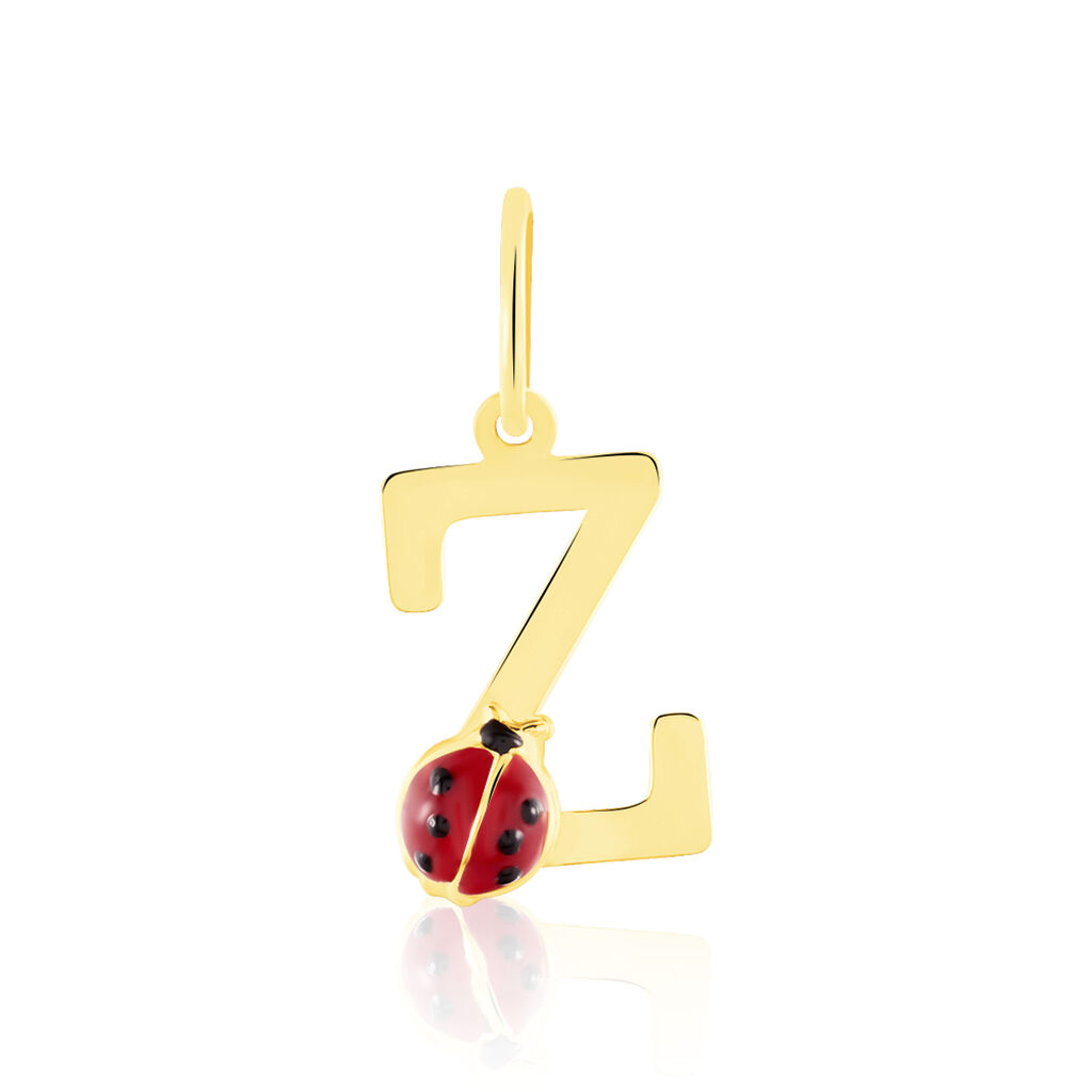 Pendentif Helidie Coccinelle Lettre Or Jaune - Pendentifs Enfant | Marc Orian