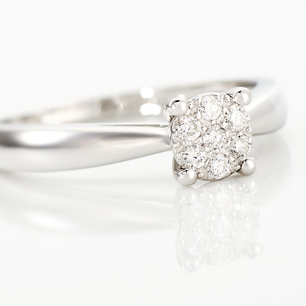 Bague Solitaire Artemis Or Blanc Diamant - Solitaires Femme | Marc Orian