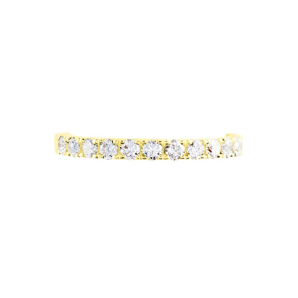 Alliance Pristina Or Jaune Diamant - Alliances avec pierres Femme | Marc Orian