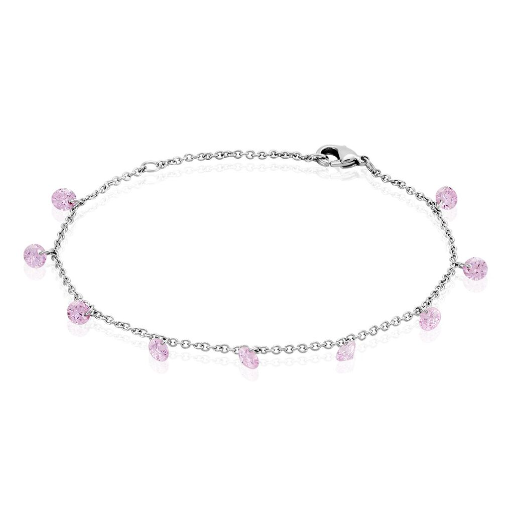 Bracelet Eartha Argent Blanc Oxyde De Zirconium - Bracelets chaînes Femme | Marc Orian