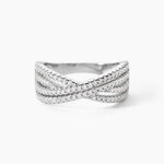 Bague Sharise Argent Blanc Oxyde De Zirconium - Bijoux fantaisie Femme | Marc Orian