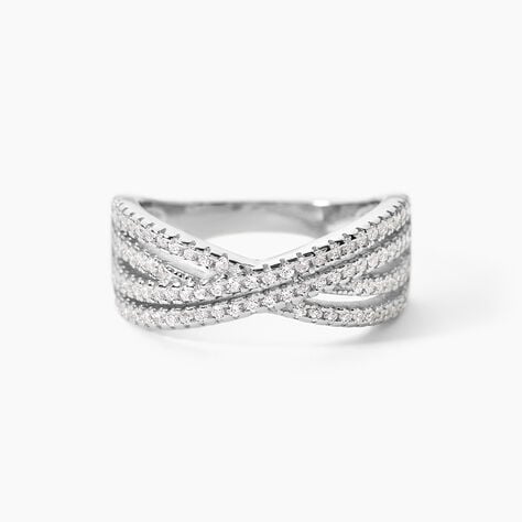 Bague Sharise Argent Blanc Oxyde De Zirconium - Bijoux fantaisie Femme | Marc Orian
