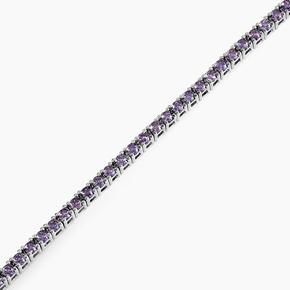 Bracelet Rio Tennis Argent Blanc Oxyde De Zirconium - Bracelets chaînes Femme | Marc Orian