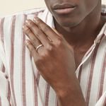 Alliance Juni Or Blanc Diamant - Alliances duo Unisex | Marc Orian