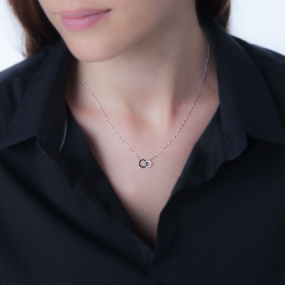 Collier Bella Or Blanc Diamant - Colliers avec pierres Femme | Marc Orian